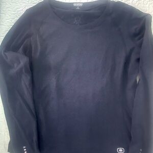 Orangetheory long sleeve top with thumb holes, reflection lettering for outdoors